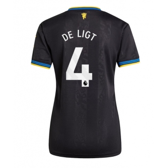 Manchester United Matthijs de Ligt #4 Maglia Gara Terza Repliche 2025-26 Donna Maniche Corte
